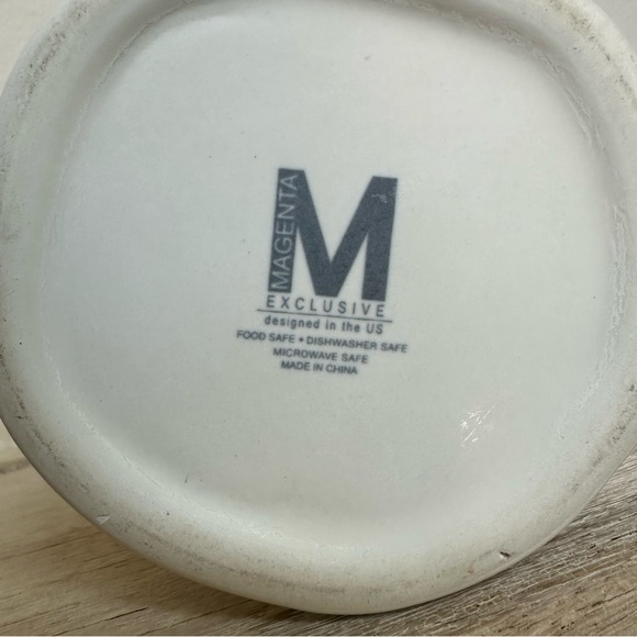 Rae Dunn Magenta Chirp Ceramic Tea Coffee Cup Mug - Picture 10 of 11